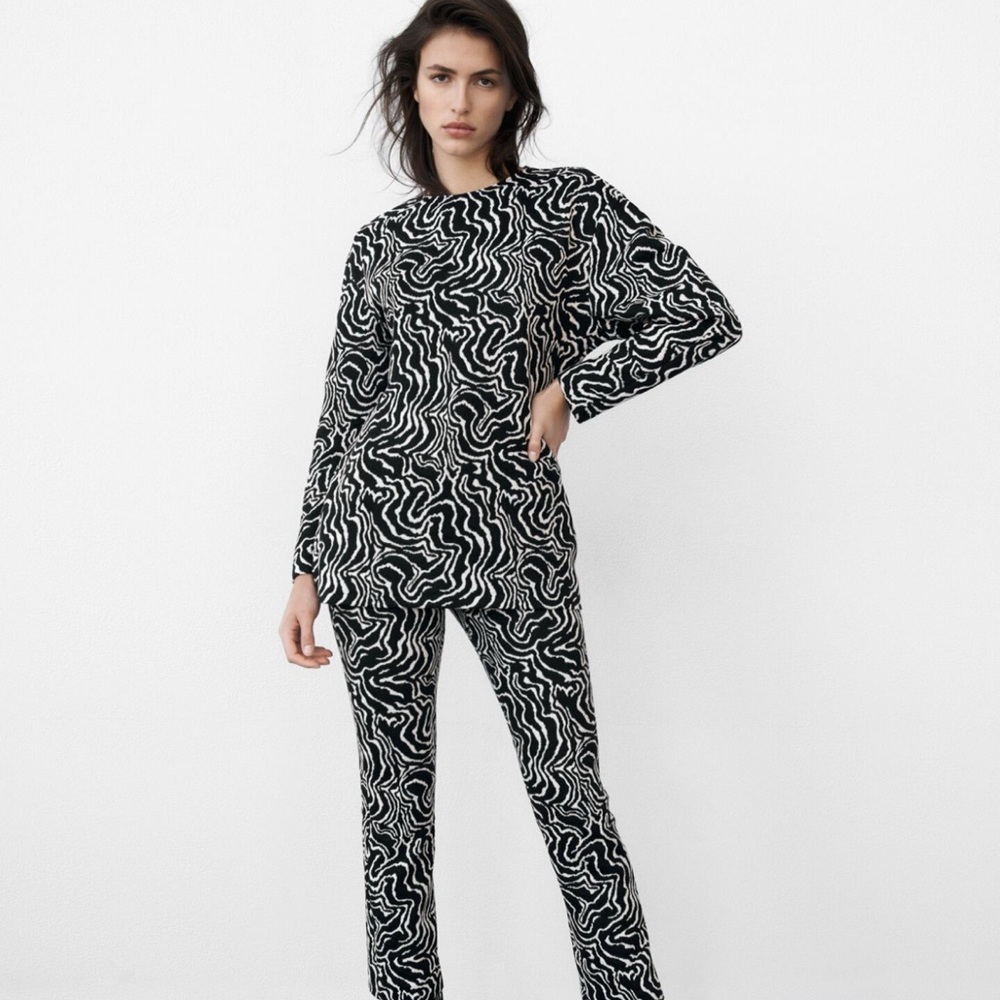 NWT Zara printed pant set - Picture 2 of 10